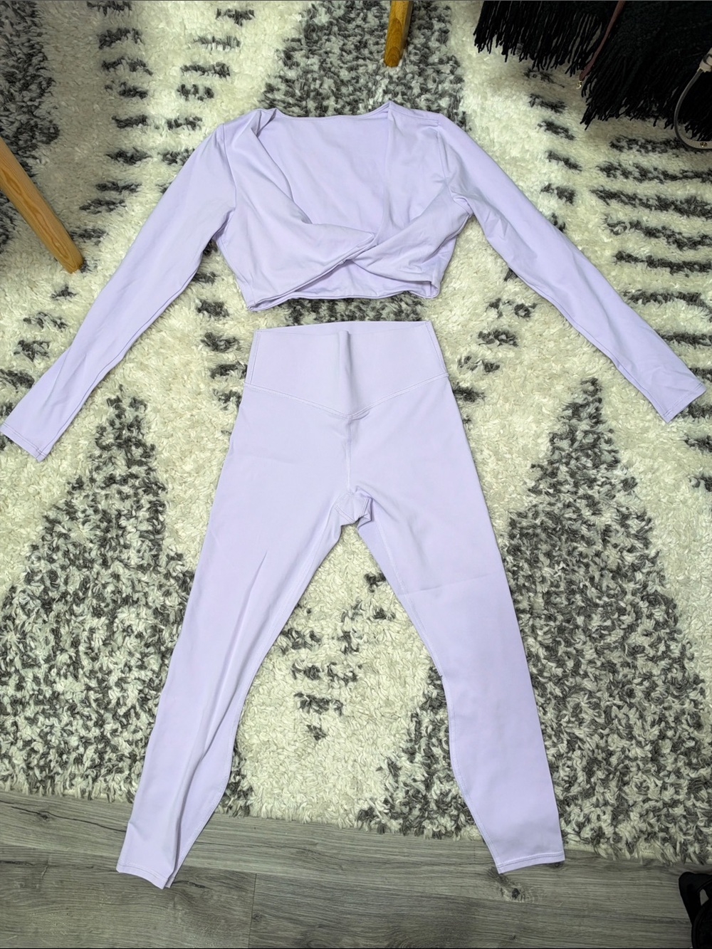 Pureluxe Built-In Bra Bolero & Pureluxe High Waisted TLC Leggings - Lilac